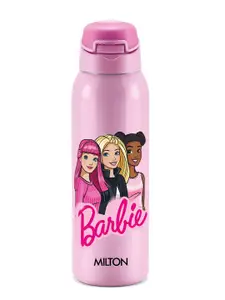 Milton Kids Sportive 600 Pink Barbie Thermosteel Vacuum Insulated Water Bottle 580 ml