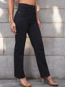 Miss Chase Women Wide Leg Clean Look Stretchable Jeans