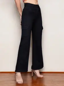 Miss Chase Women Wide Leg High-Rise Stretchable Jeans