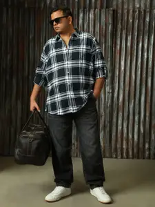 Freeform by High Star Men Tartan Cotton Checked Casual Shirt