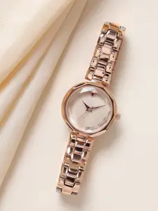 French Connection Women Dial & Stainless Steel Bracelet Style Analogue Watch FCH09RGM-R