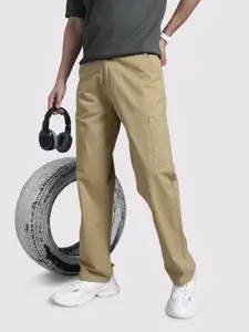 The Roadster Life Co. Men Pure Cotton Straight Fit Cargos