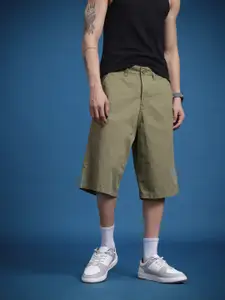 The Roadster Life Co. Men Mid-Rise Pure Cotton Regular Fit Shorts