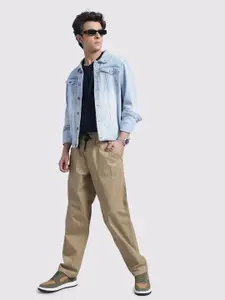 The Roadster Life Co. Men Cotton Relaxed Trousers