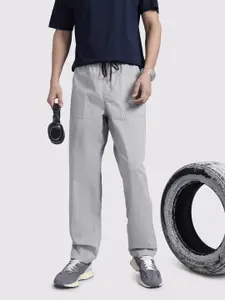 The Roadster Life Co. Men Cotton Relaxed Trousers