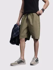 The Roadster Life Co. Men Mid-Rise Pure Cotton Relaxed Fit Shorts