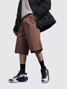 The Roadster Life Co. Men Mid-Rise Pure Cotton Baggy Fit Skater Shorts