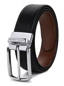 Hayes London Men Genuine Leather Belts Reversible Durable Belt Plain