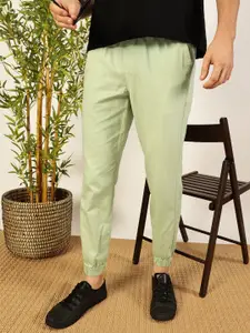 Thomas Scott Men Regular Fit Classic Easy Wash Mid-Rise Woven Joggers