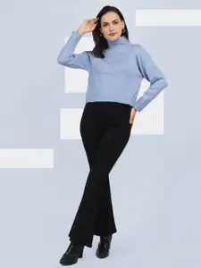 The Roadster Lifestyle Co. Women Ribbed Pullover Sweater