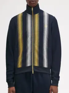 Fred Perry Men Striped Open Front Jacket