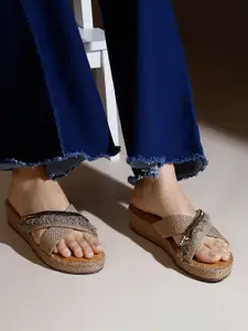 Inc 5 Women Open Back Flatform Sandal