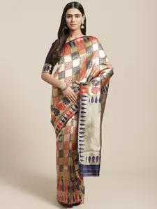 KALINI Woven Design Zari Saree