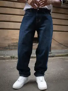 Powerlook Men Baggy Fit Clean Look Light Fade Jeans