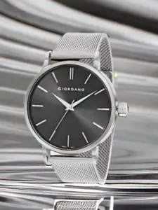 Giordano Men Dial & Bracelet Style Straps Analogue Quartz Movement Watch Gz-50108-22