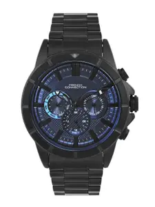 French Connection Men Dial & Stainless Steel Bracelet Style Straps Analogue Watch FCH05BM