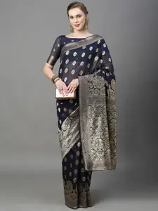KALINI Floral Woven Design Zari Saree