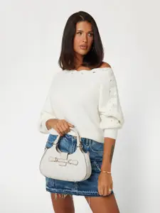 GUESS Women Structured Satchel Handbag