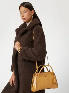 GUESS Women Textured PU Structured Satchel