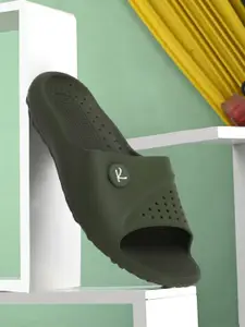 JUMPLITE Men Self Design Sliders