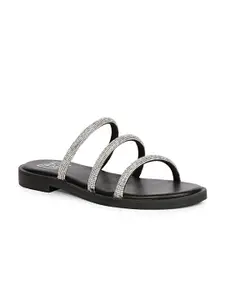 Viviblu Women Embellished Open Toe Flats