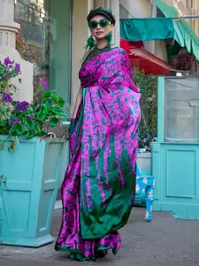 Mitera Abstract Printed Block Print Saree