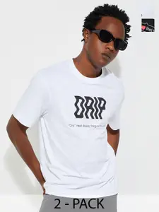 Max URB_N Pack of 2 Men Graphic Print T-shirt