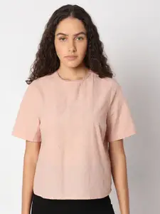 Vero Moda Women Floral Printed Round Neck Top