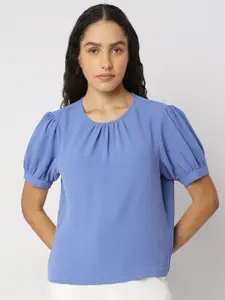 Vero Moda Women Solid Round Neck Top