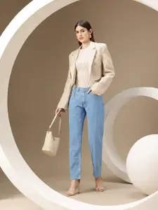 Chemistry Women Boyfriend Fit High-Rise Stretchable Jeans