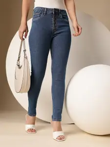 Chemistry Women Skinny Fit High-Rise Light Fade Stretchable Jeans