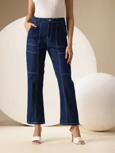 Chemistry Women Straight Fit High-Rise Stretchable Jeans