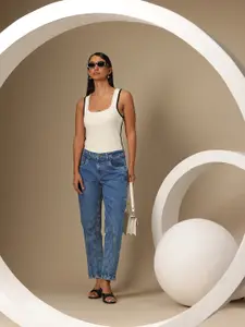 Chemistry Women Mid-Rise Light Fade Regular Fit Stretchable Jeans