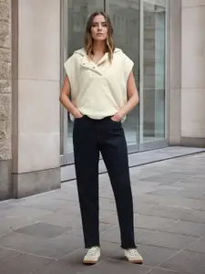 Flying Machine Women High-Rise Light Fade Stretchable Straight Fit Jeans