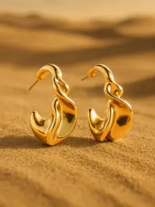 Rubans 18K Gold-Plated Classic Drop Earrings