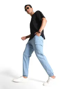 IVOC Men Classic Jogger Cargo Style Denim Jeans