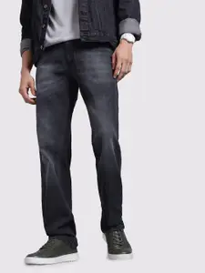 The Roadster Life Co. Men Whiskers & Chevrons Light Fade Stretchable Jeans