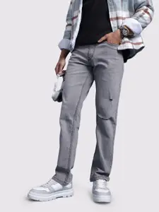 The Roadster Life Co. Men Mid-Rise Low Distressed Stretchable Regular Fit Jeans