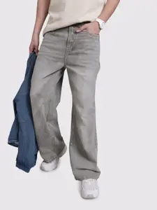 The Roadster Life Co. Men Pure Cotton Loose Bootcut Jeans