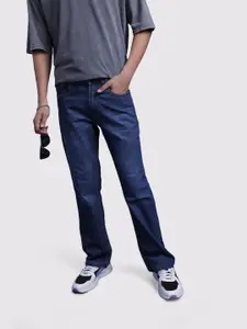 The Roadster Life Co. Men Bootcut Light Fade Stretchable Jeans