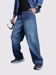 The Roadster Life Co. Men Mid Rise Baggy Loose Fit Jeans