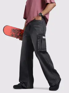 The Roadster Life Co. Men Loose Bootcut Cargo Style Jeans