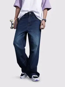 The Roadster Lifestyle Co. Men Pure Cotton Bootcut Light Fade Mid-Rise Jeans