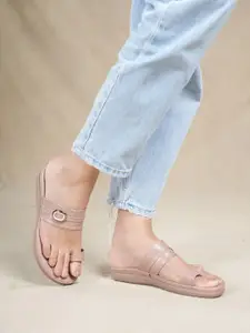 Mast & Harbour Women Open Toe Flats