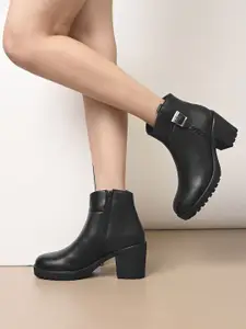 The Roadster Lifestyle Co Women Synthetic Block-Heeled Boots