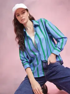 DressBerry Opaque Striped Casual Shirt