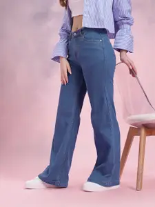 DressBerry Women Mid-Rise Wide Leg Jeans