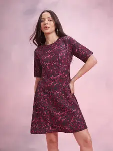 DressBerry Animal Print A-Line Dress