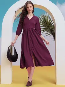 DressBerry A-Line Midi Dress