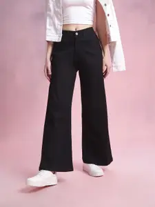 DressBerry Women Mid-Rise Wide Leg Fit Jeans